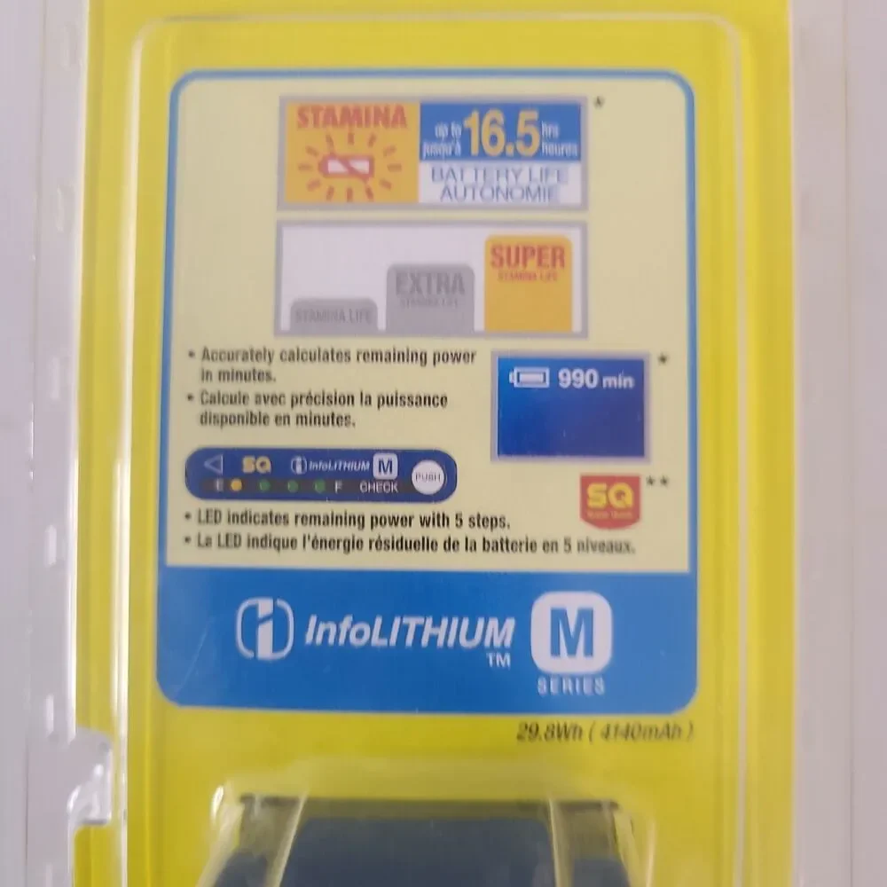 Sony NP-QM91D OEM Genuine Info-Lithium M Series SQ Battery for Video Camcorder